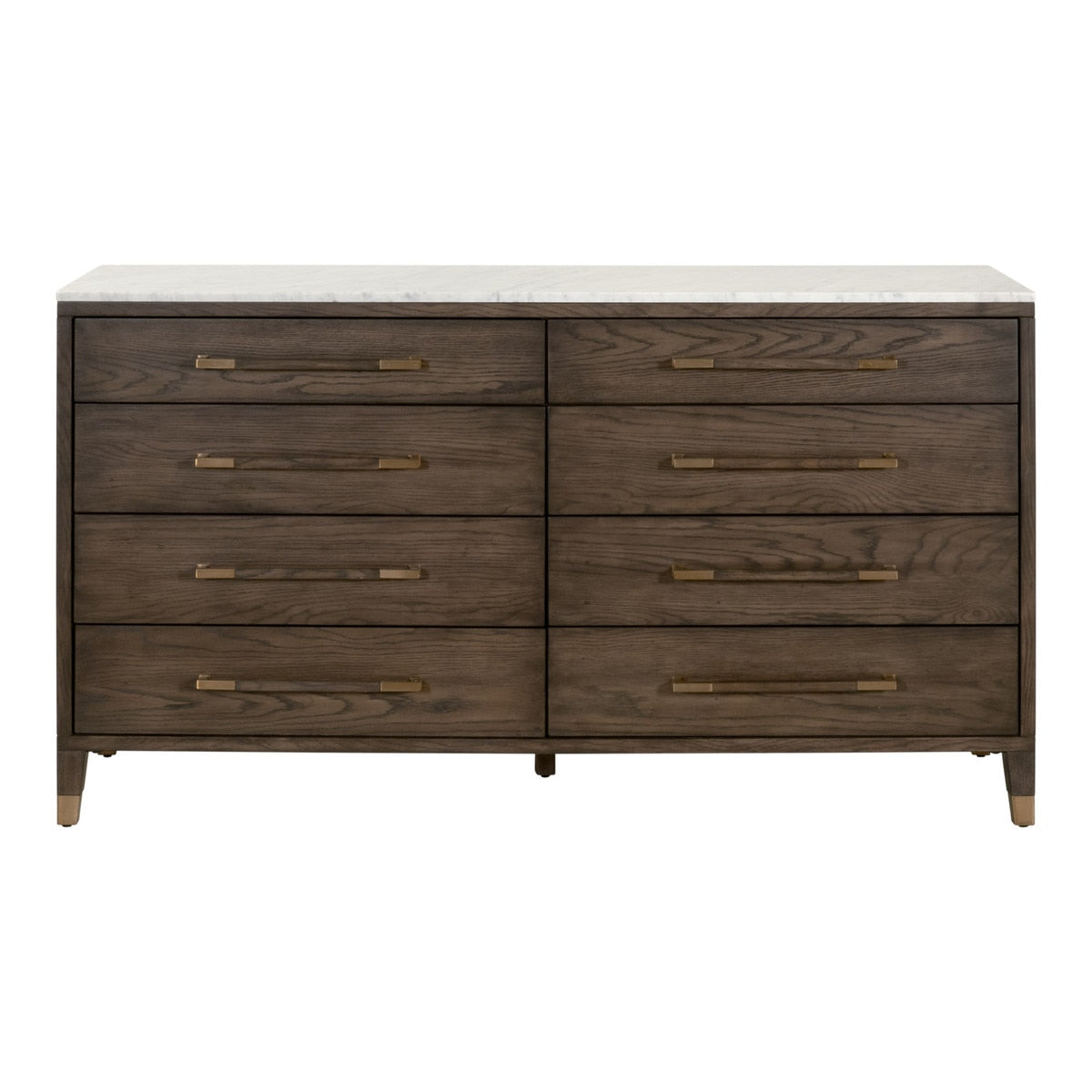 Cambria 8-Drawer Double Dresser | Dutch Brown Oak