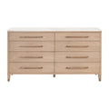 Cambria 8-Drawer Double Dresser | Natural Oak