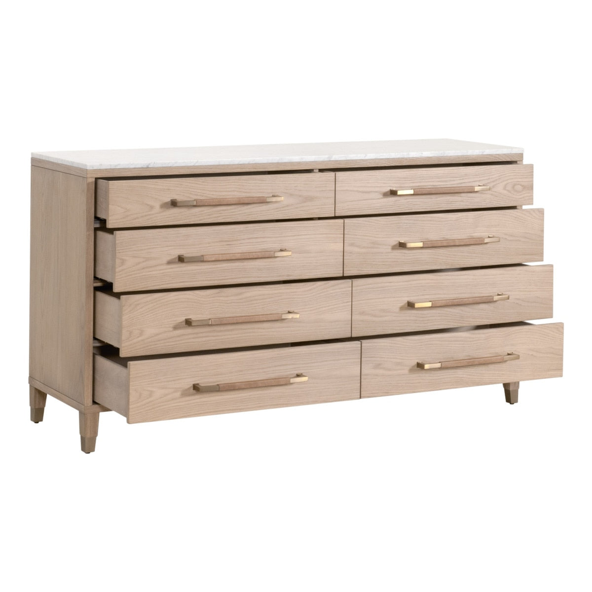 Cambria 8-Drawer Double Dresser | Natural Oak