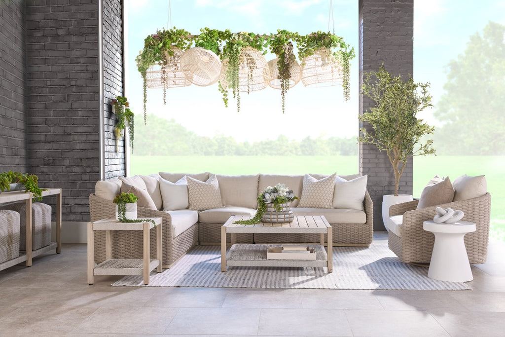 Caspian Outdoor Modular Armless Sofa Chair