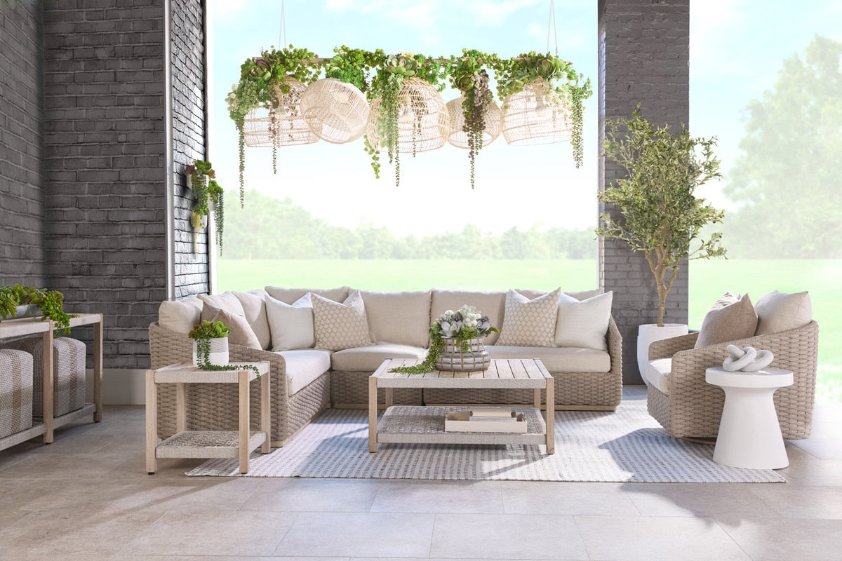 Caspian Outdoor Modular Armless Sofa Chair