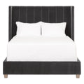 Chandler Queen Bed | Dark Dove Velvet