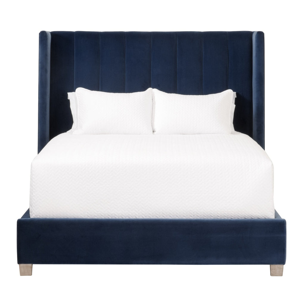 Chandler Queen Bed | Denim Velvet