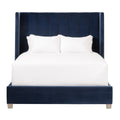 Chandler Queen Bed | Denim Velvet