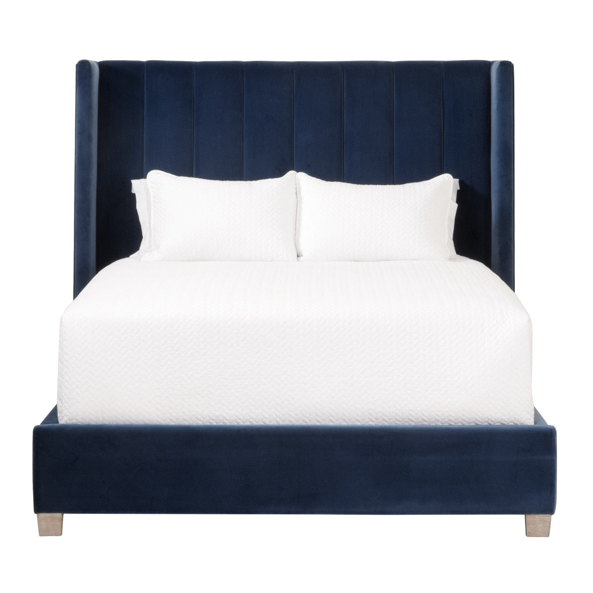 Chandler Queen Bed | Denim Velvet