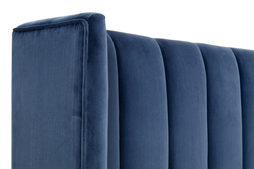 Chandler Queen Bed | Denim Velvet