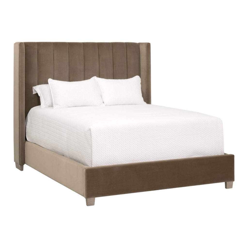 Chandler Cal King Bed | Caramel Velvet