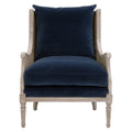 Churchill Club Chair | Denim Velvet