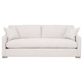 Clara 86" Slim Arm Sofa | Performance Stone Basketweave