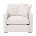 Clara Slim Arm Sofa Chair | Performance Stone Basketweave