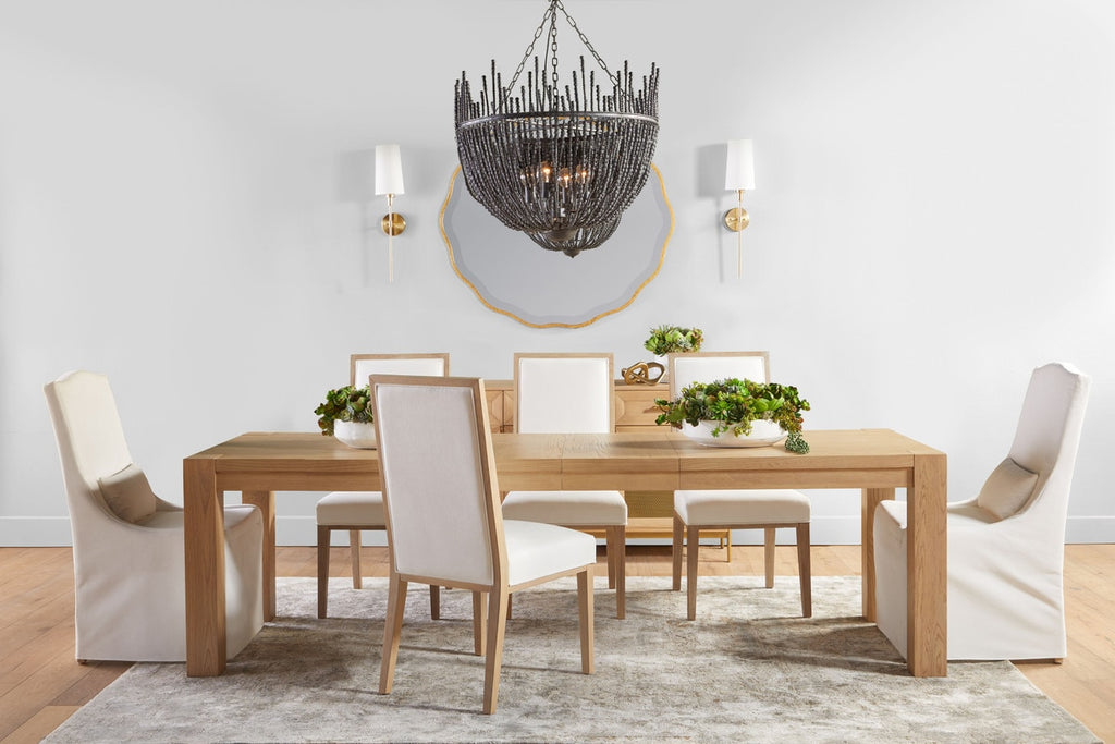 Colette Slipcover Dining Chair, Set of 2 | LiveSmart Peyton Pearl