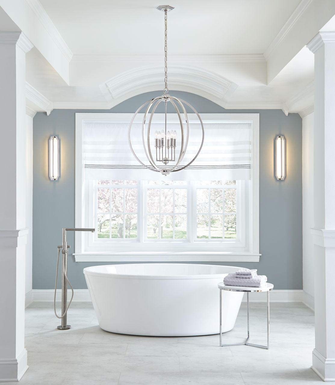 Corinne Large Pendant Polished Nickel