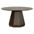 Coulter 54" Round Dining Table | Burnished Brown