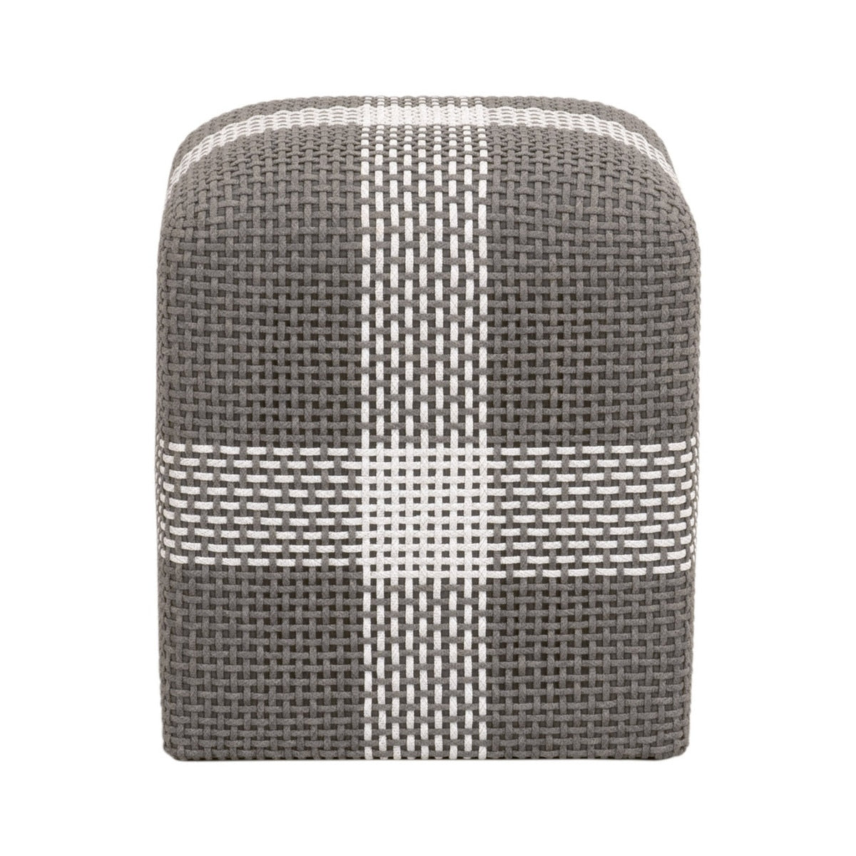 Cross Accent Cube | Dove Flat Rope
