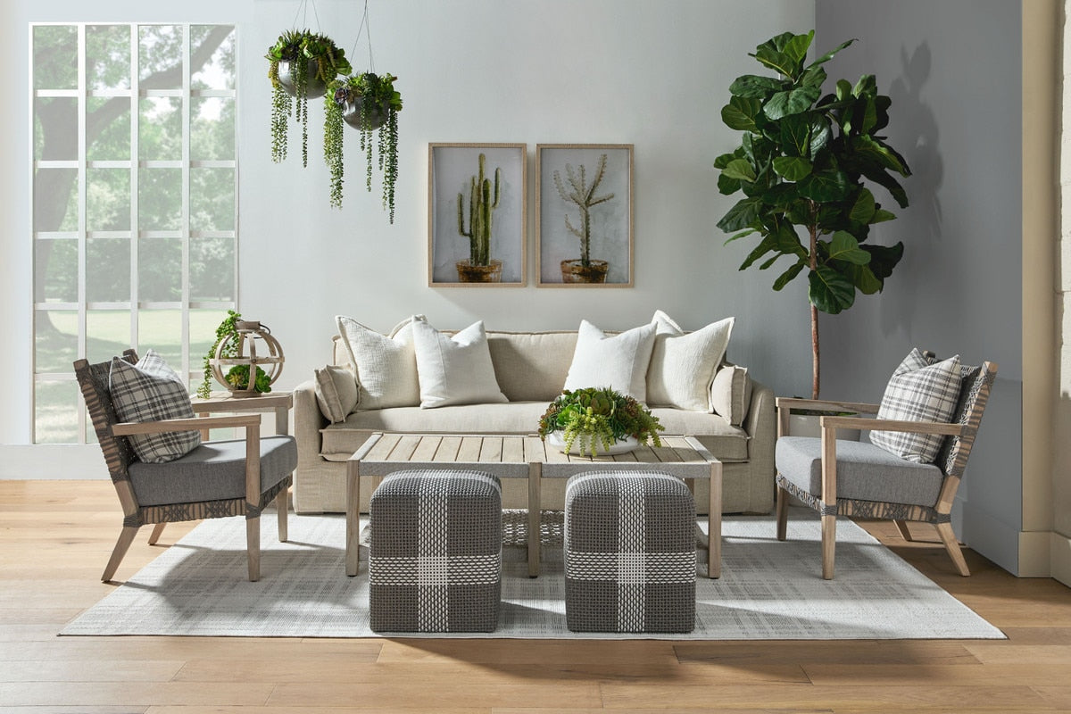 Cross Accent Cube | Dove Flat Rope