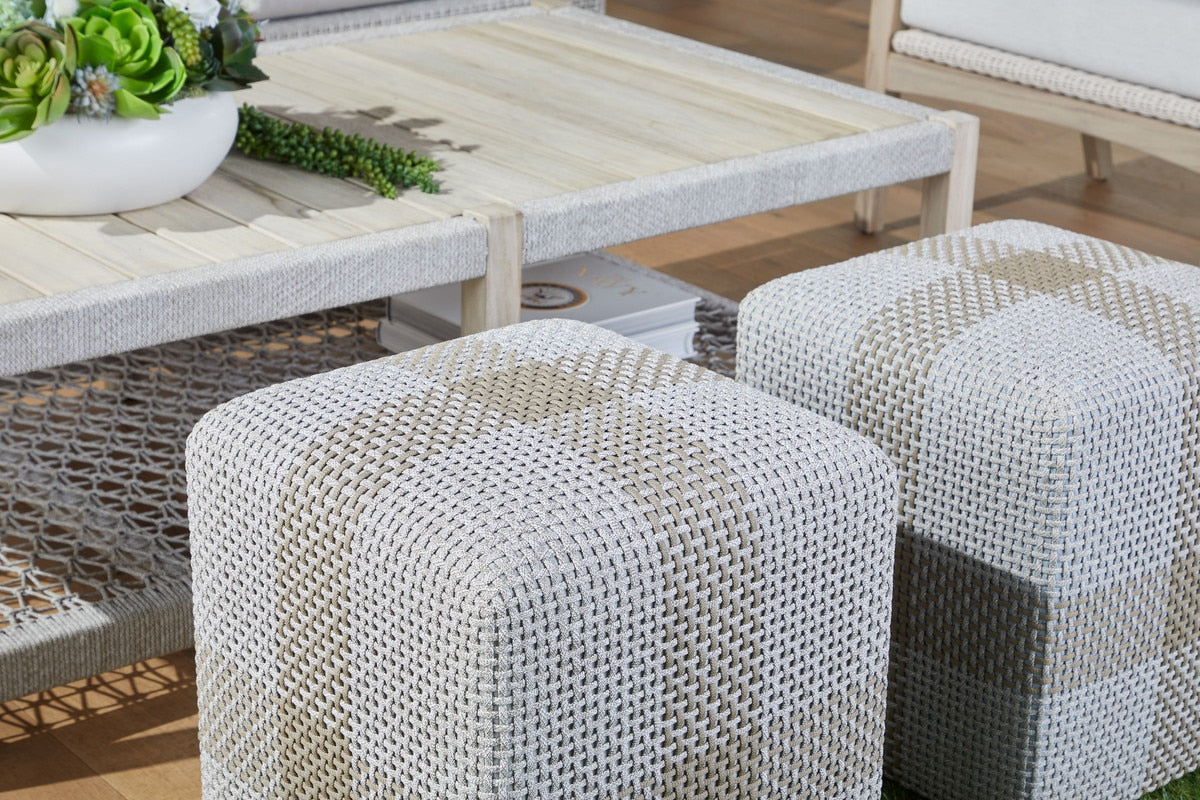 Cross Accent Cube | Taupe