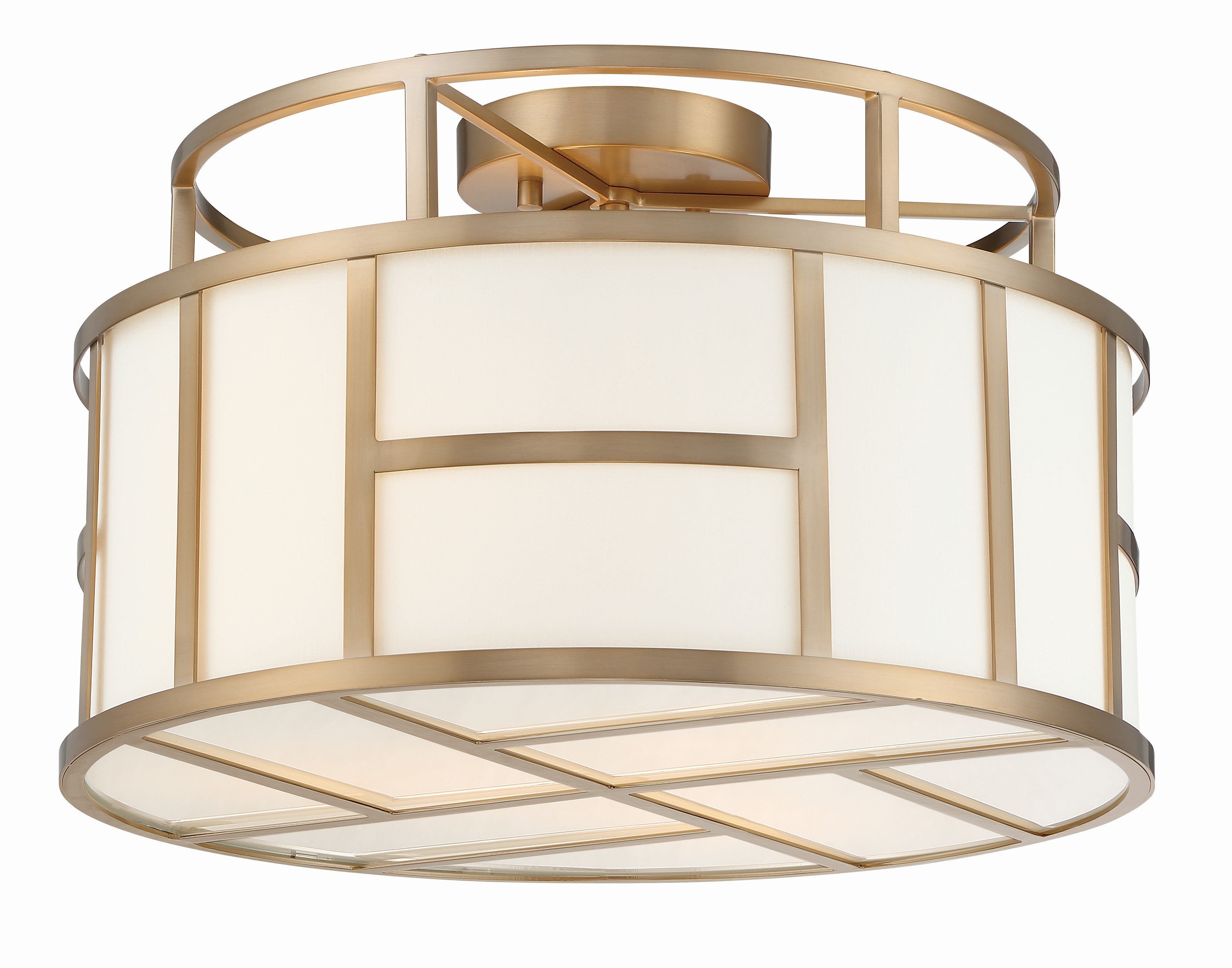 Libby Langdon Danielson 16.75'' Vibrant Gold Semi Flush Mount