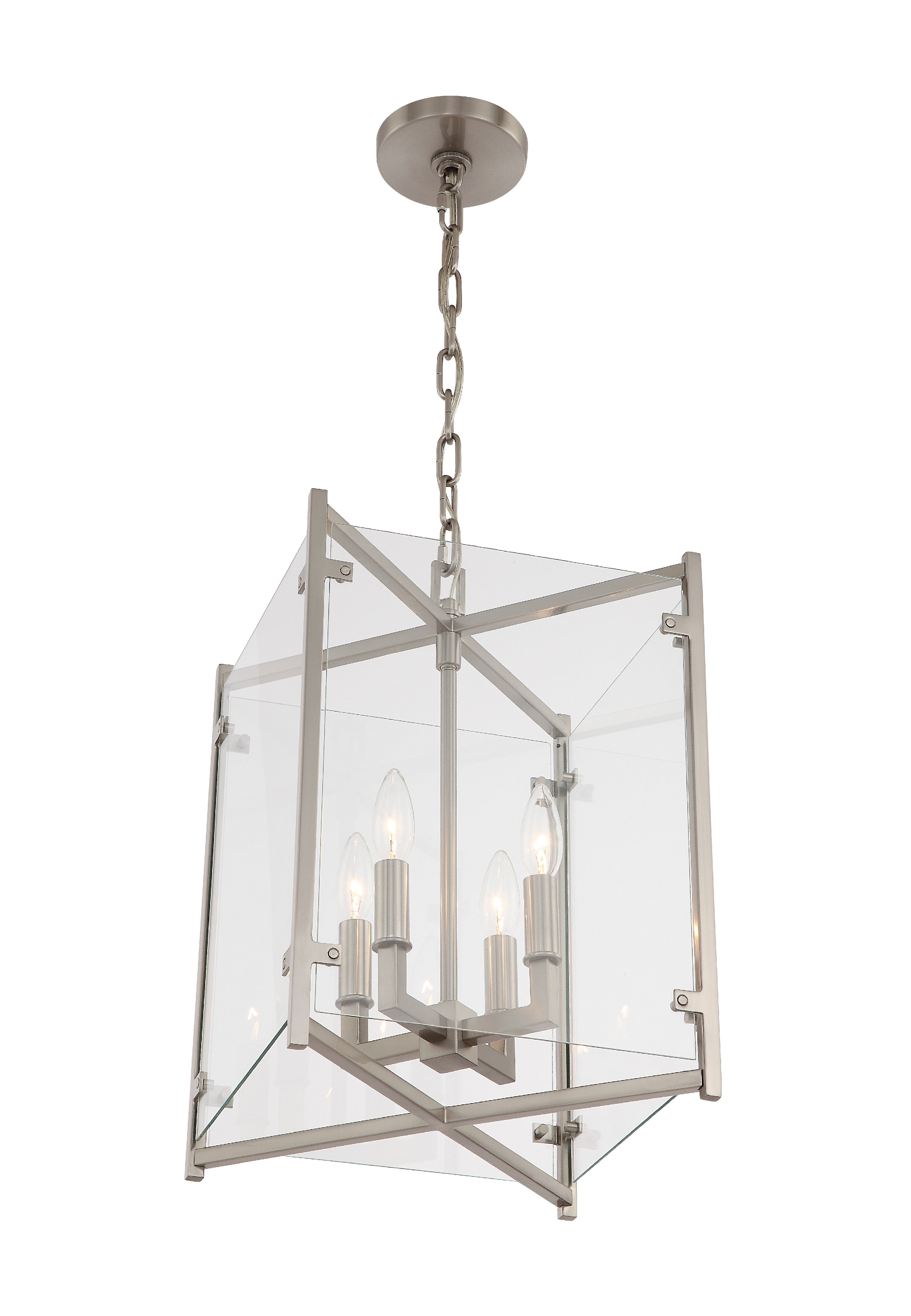 Danbury 12'' Brushed Nickel Pendant