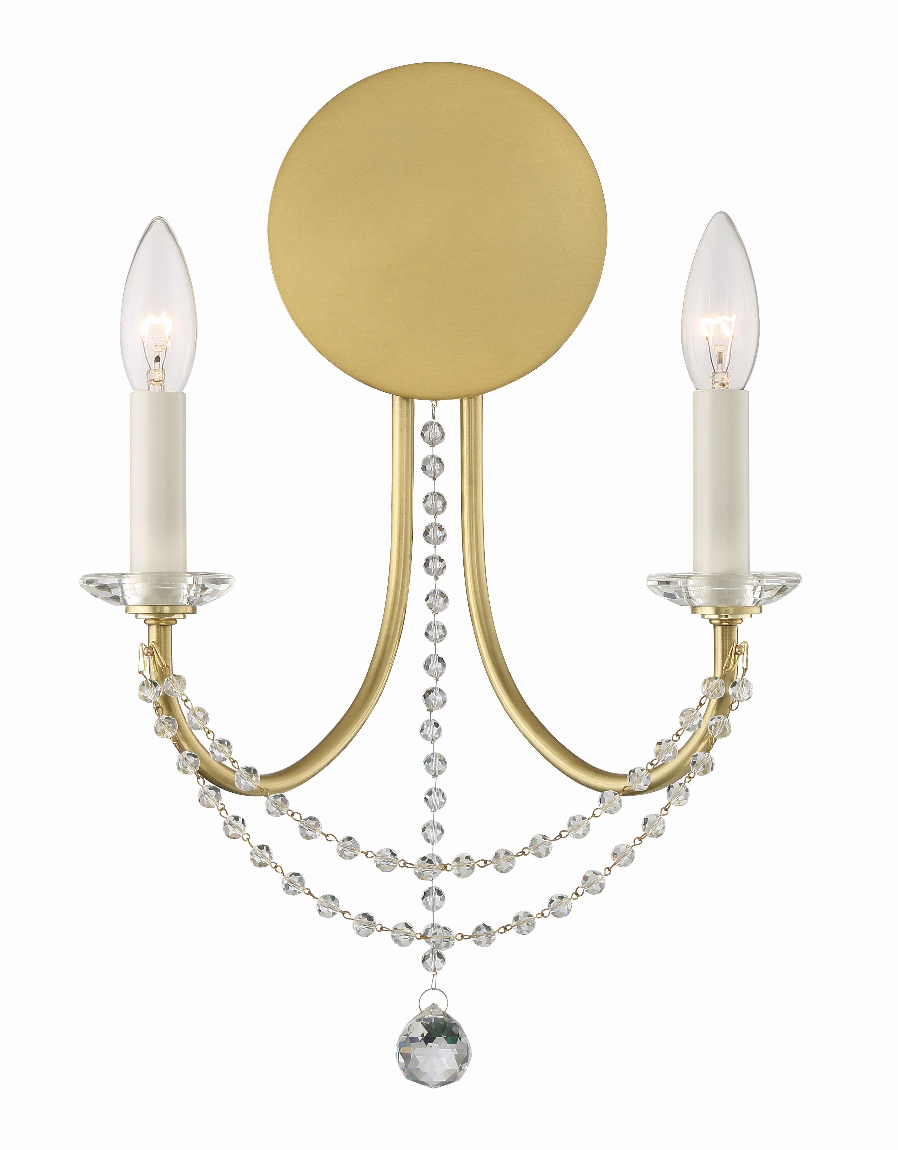 Delilah 12.25'' Aged Brass Sconce
