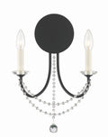 Delilah 12.25'' Matte Black Sconce