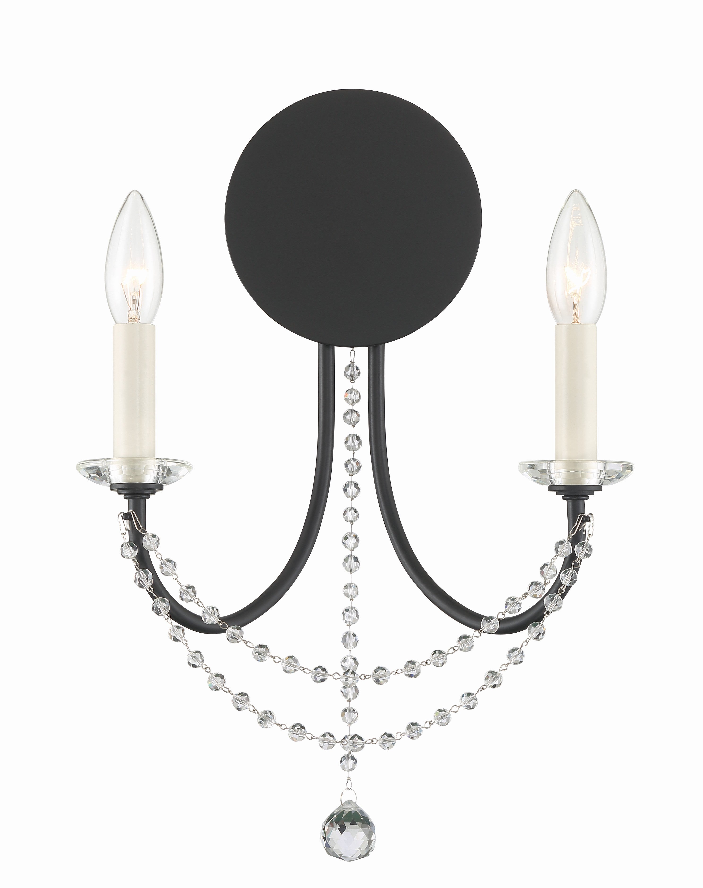 Delilah 12.25'' Matte Black Sconce