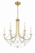 Delilah 24'' Aged Brass Chandelier