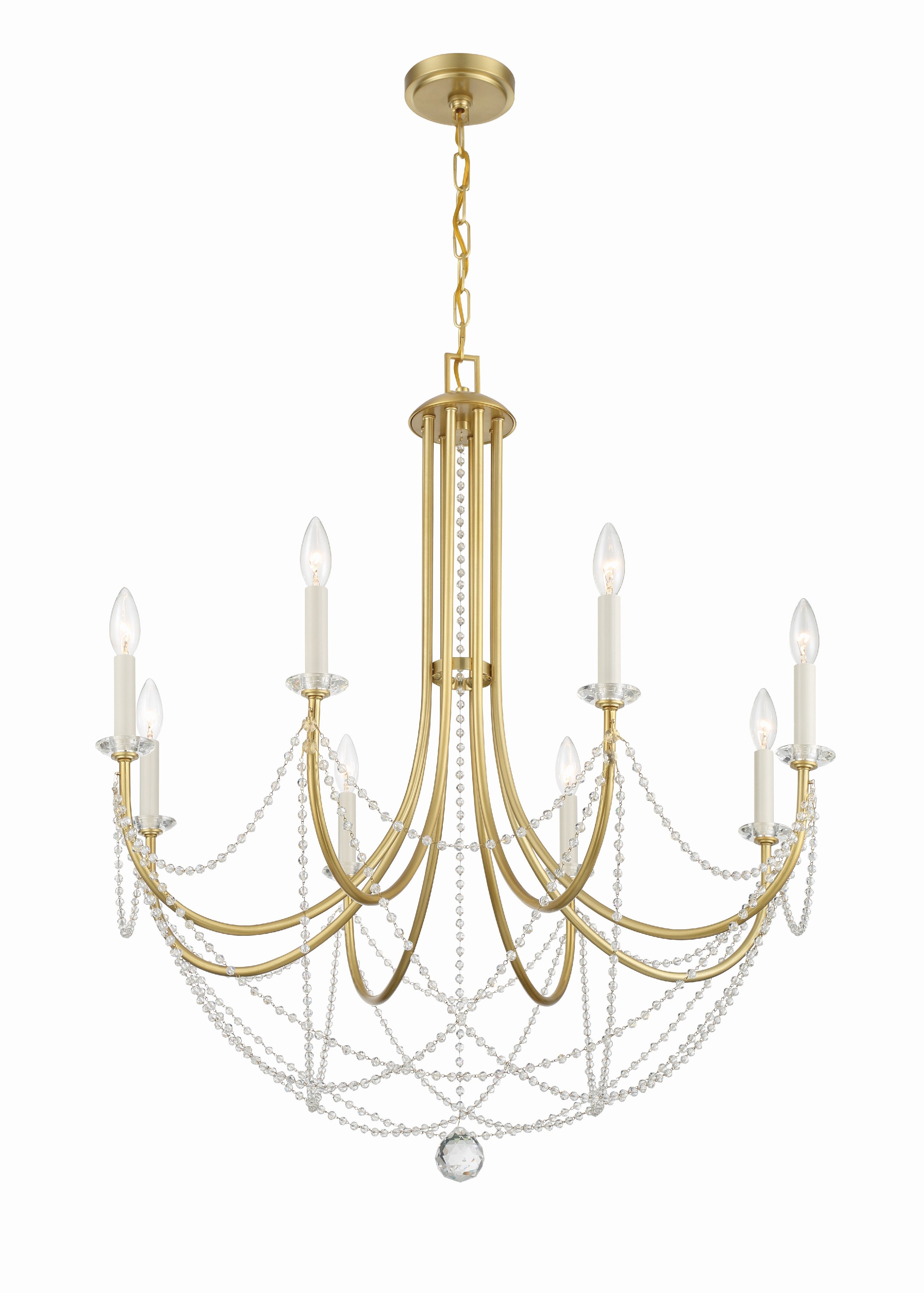 Delilah 31.5'' Aged Brass Chandelier