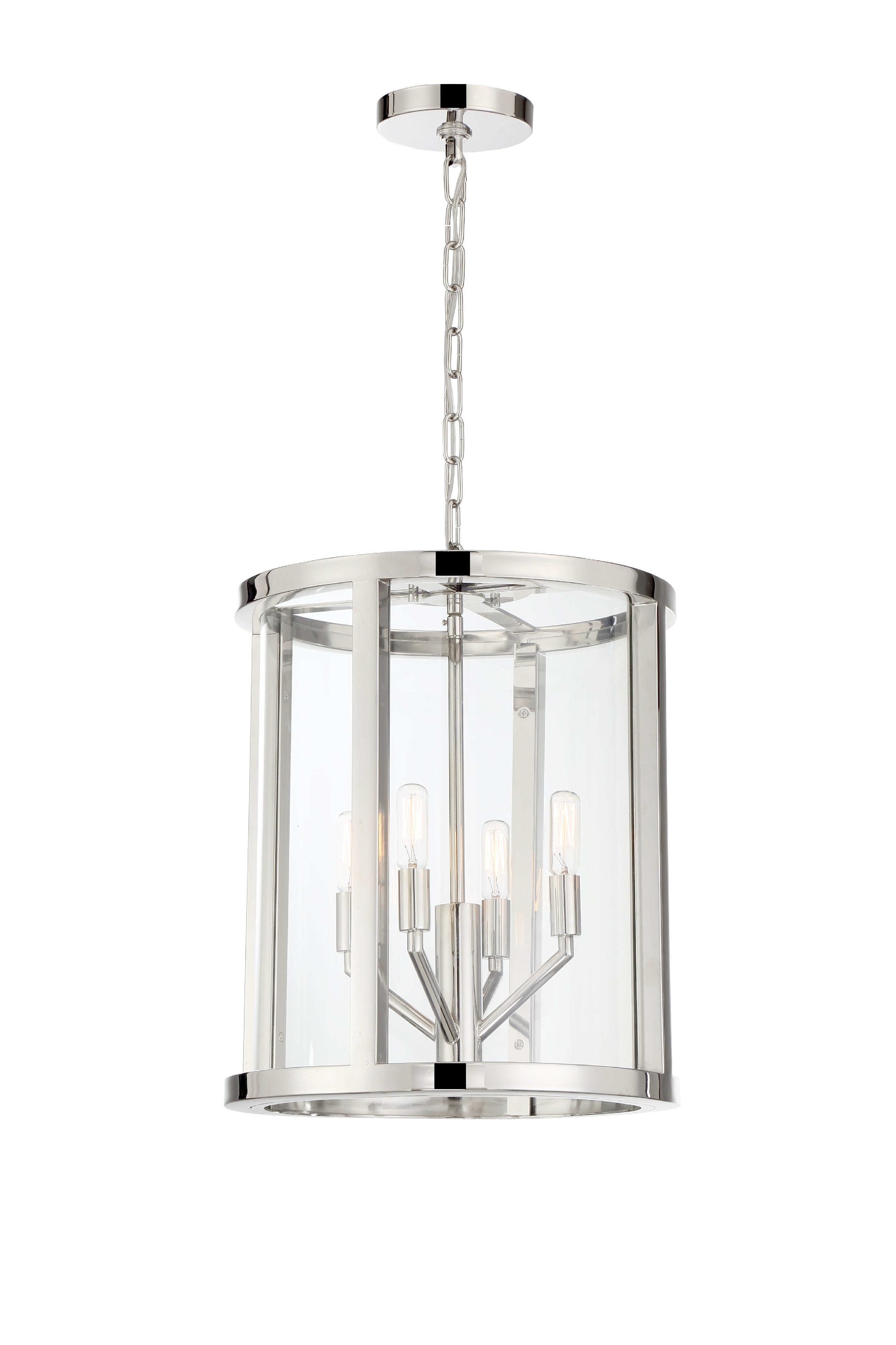 Libby Langdon Devon 14'' Polished Nickel Chandelier