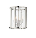 Libby Langdon Devon 14'' Polished Nickel Semi Flush Mount