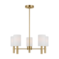Manor Medium Chandelier Satin Brass