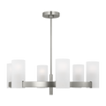 Rhode Large Chandelier Brushed Steel