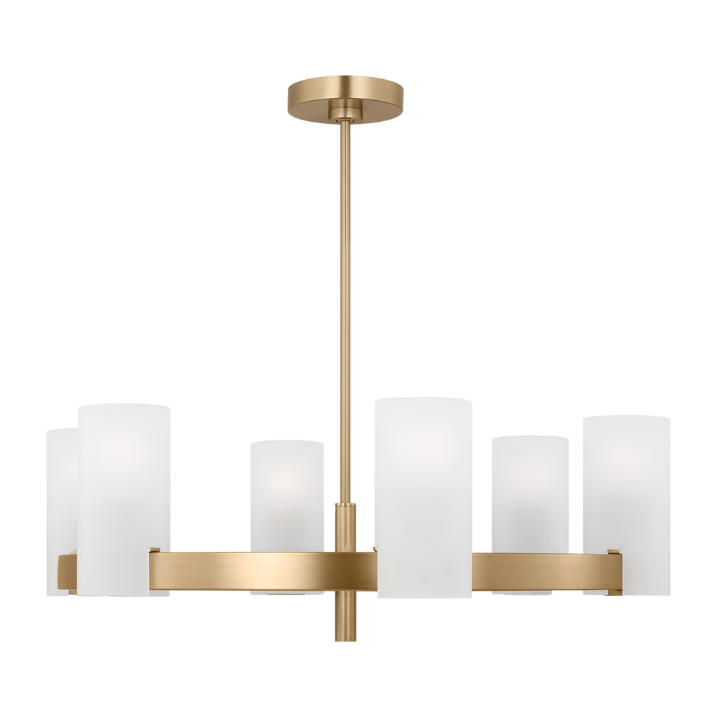 Rhode Large Chandelier Satin Brass