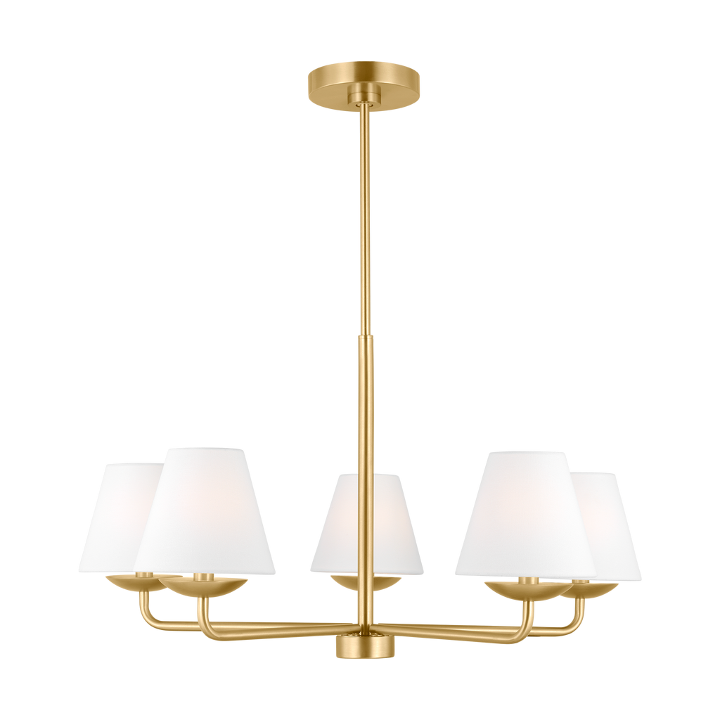 Albion Medium Chandelier Satin Brass
