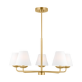 Albion Medium Chandelier Satin Brass