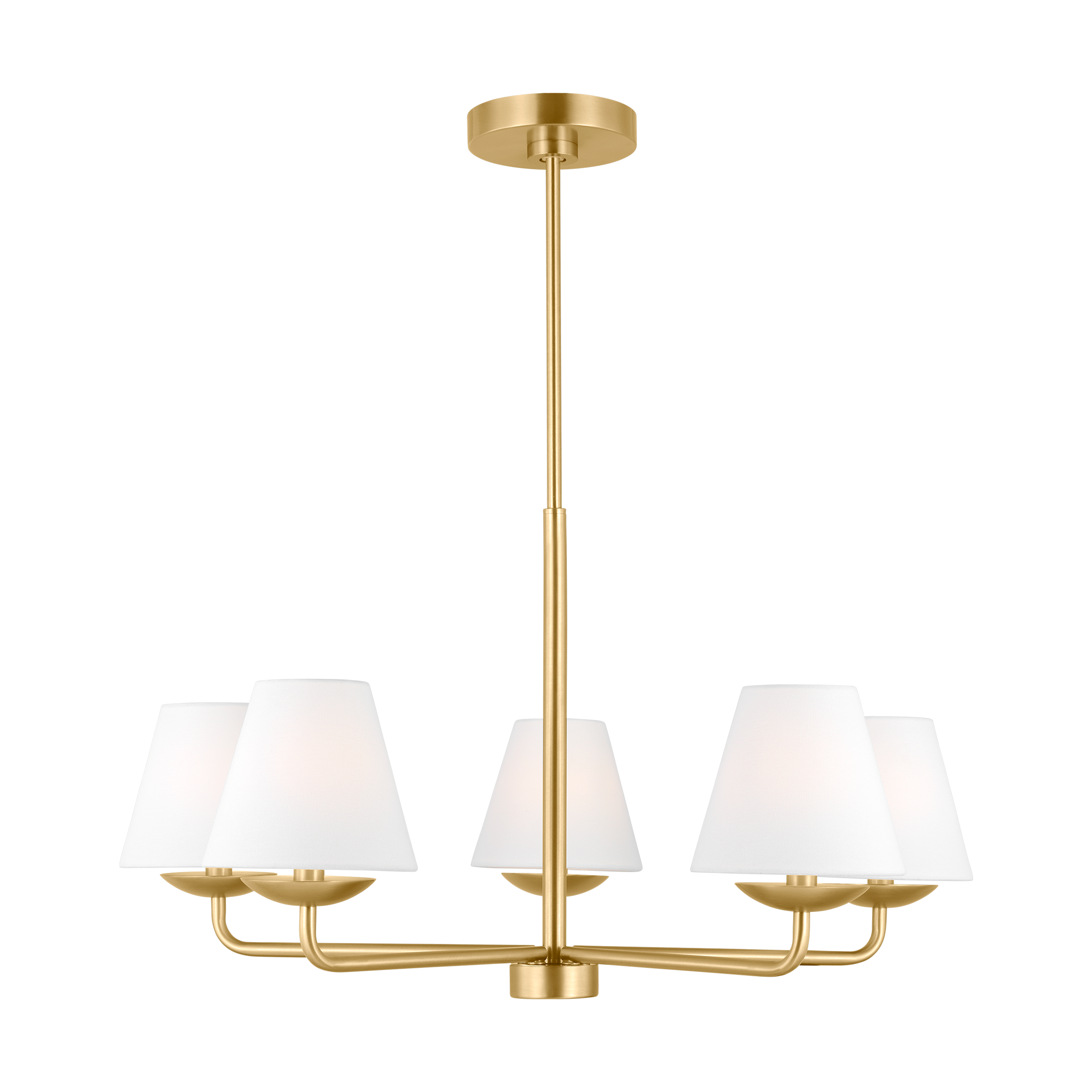 Albion Medium Chandelier Satin Brass