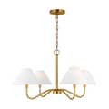 Eldon Medium Chandelier Satin Brass