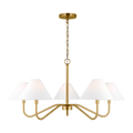 Eldon Large Chandelier Satin Brass