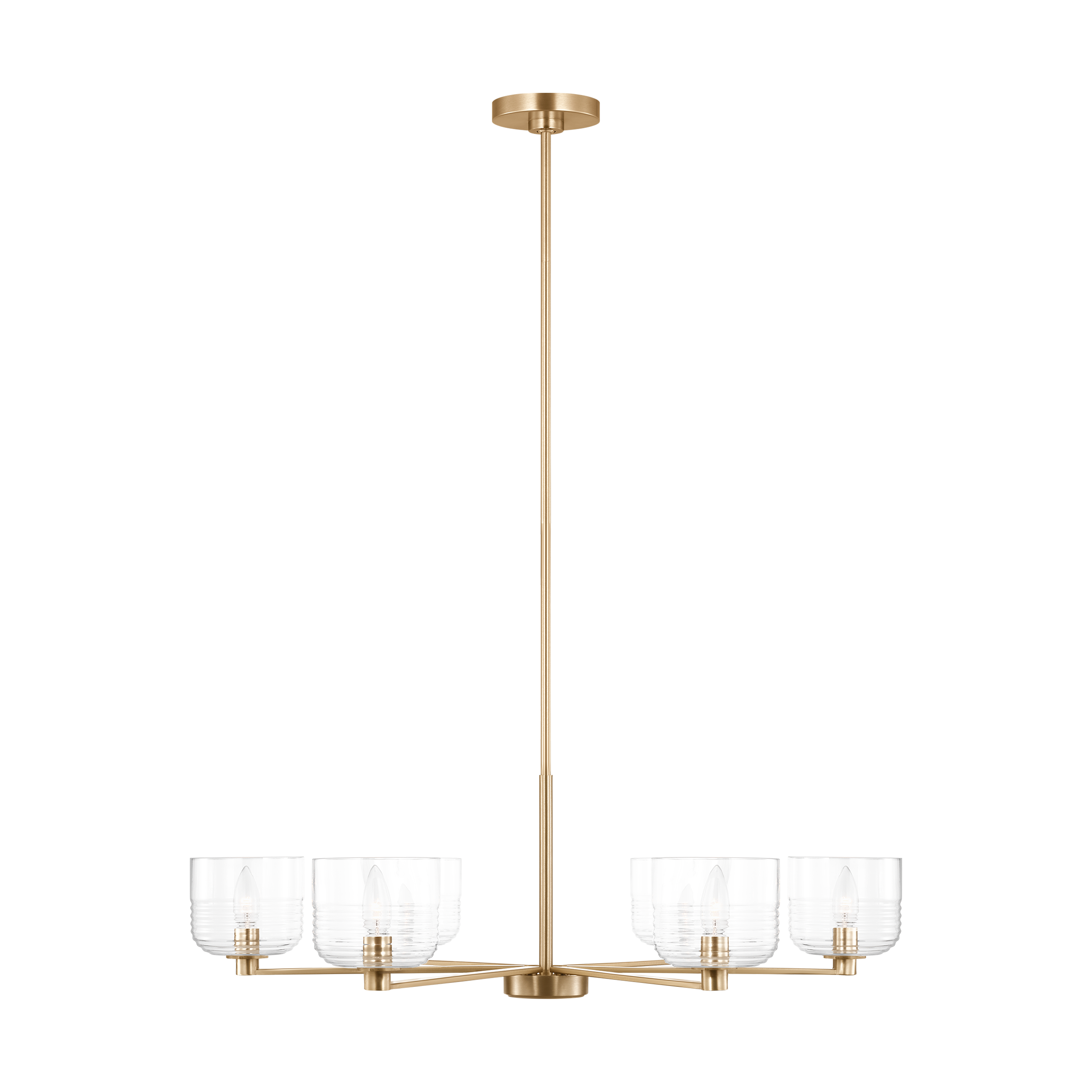 Lochdale Large Chandelier Satin Brass