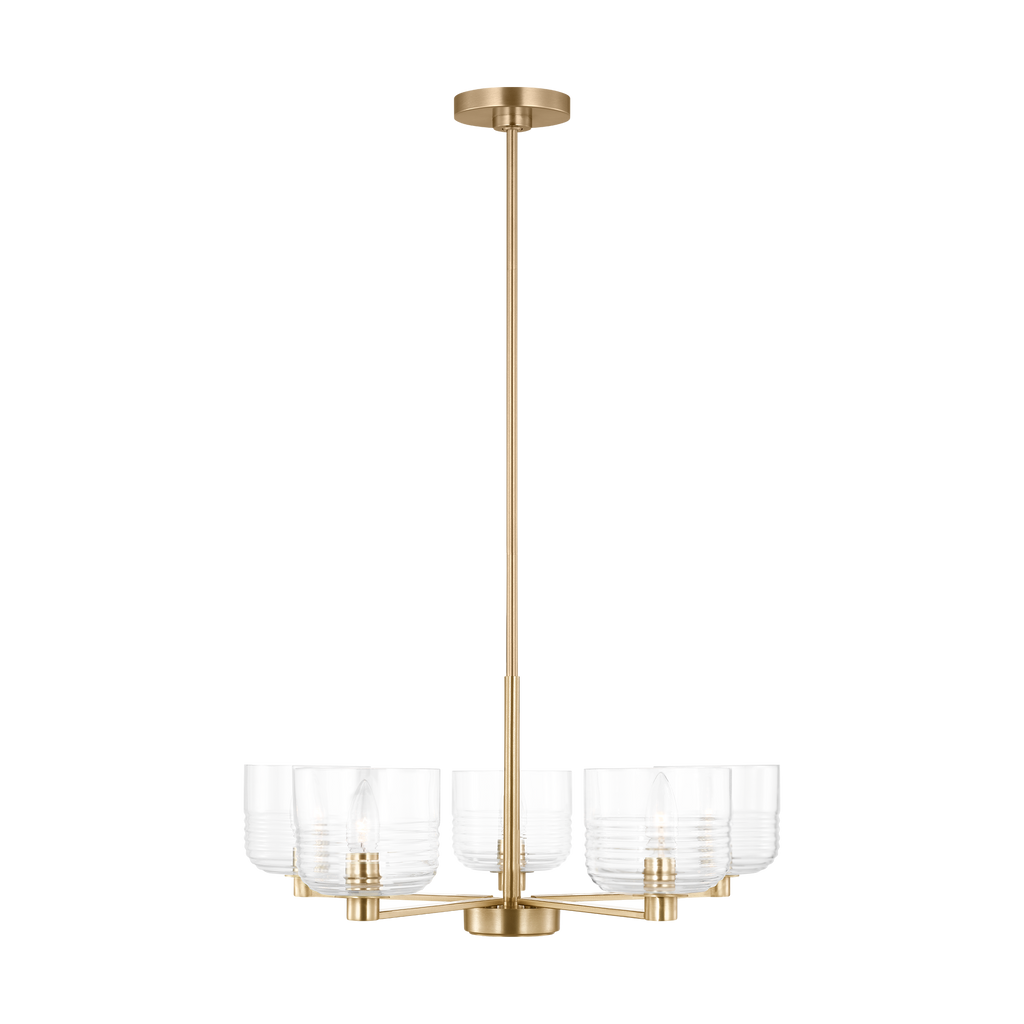 Lochdale Medium Chandelier Satin Brass