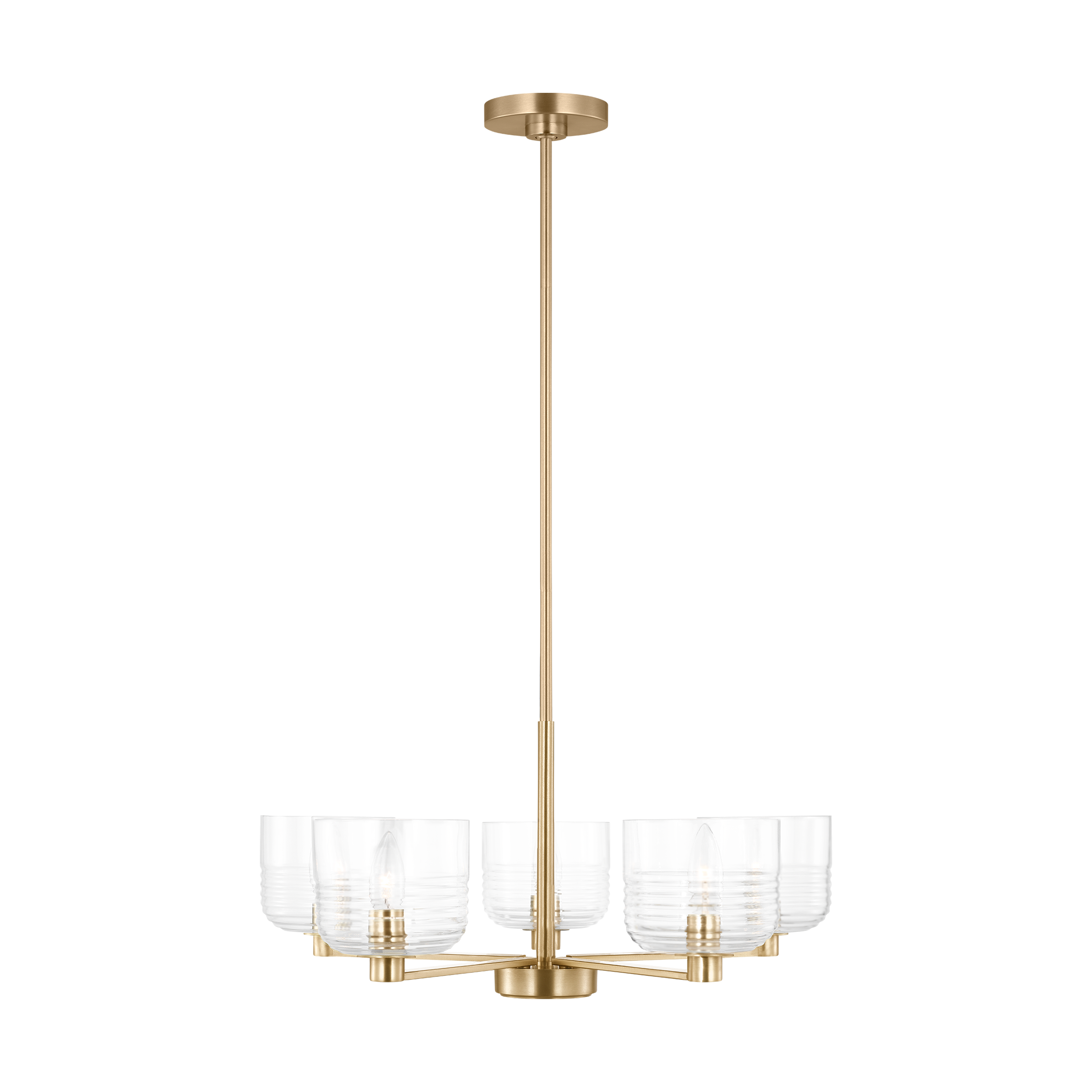 Lochdale Medium Chandelier Satin Brass