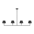 Ender Large Linear Chandelier Midnight Black