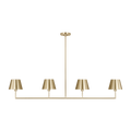Ender Large Linear Chandelier Satin Brass