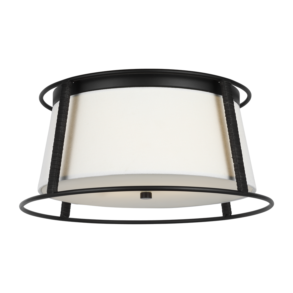 Cortes Medium Flush Mount Midnight Black