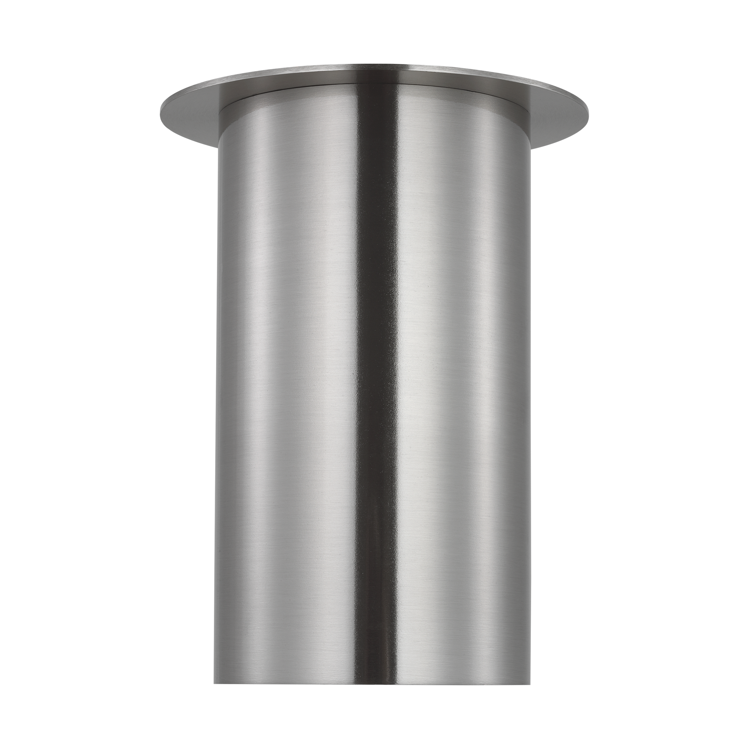 Archer Small Flush Mount Brushed Steel