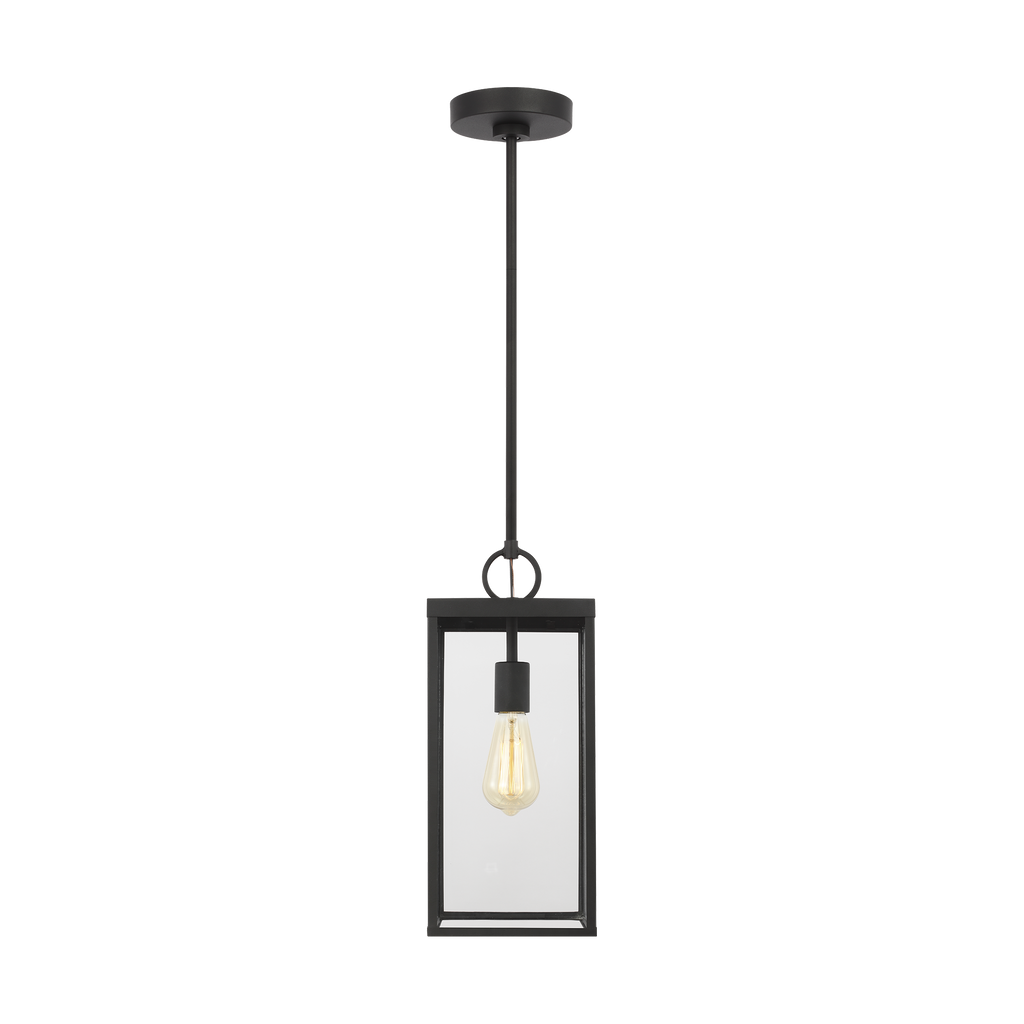 Howell Medium Pendant Lantern Textured Black