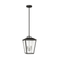 Kennewick Medium Pendant Lantern Textured Black