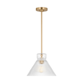 Liouet Medium Pendant Satin Brass