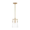 Crofton Small Pendant Satin Brass