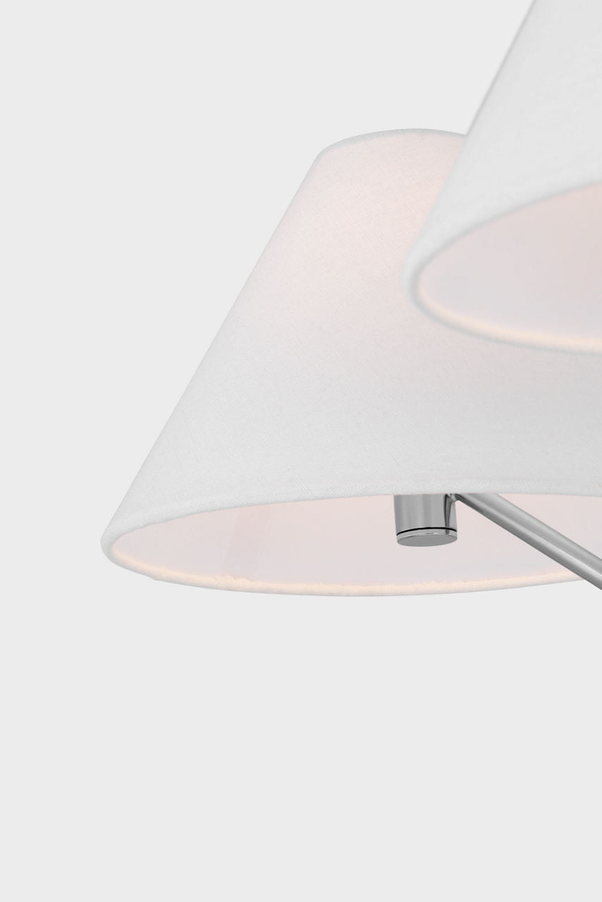 Burke Medium Chandelier Brushed Steel