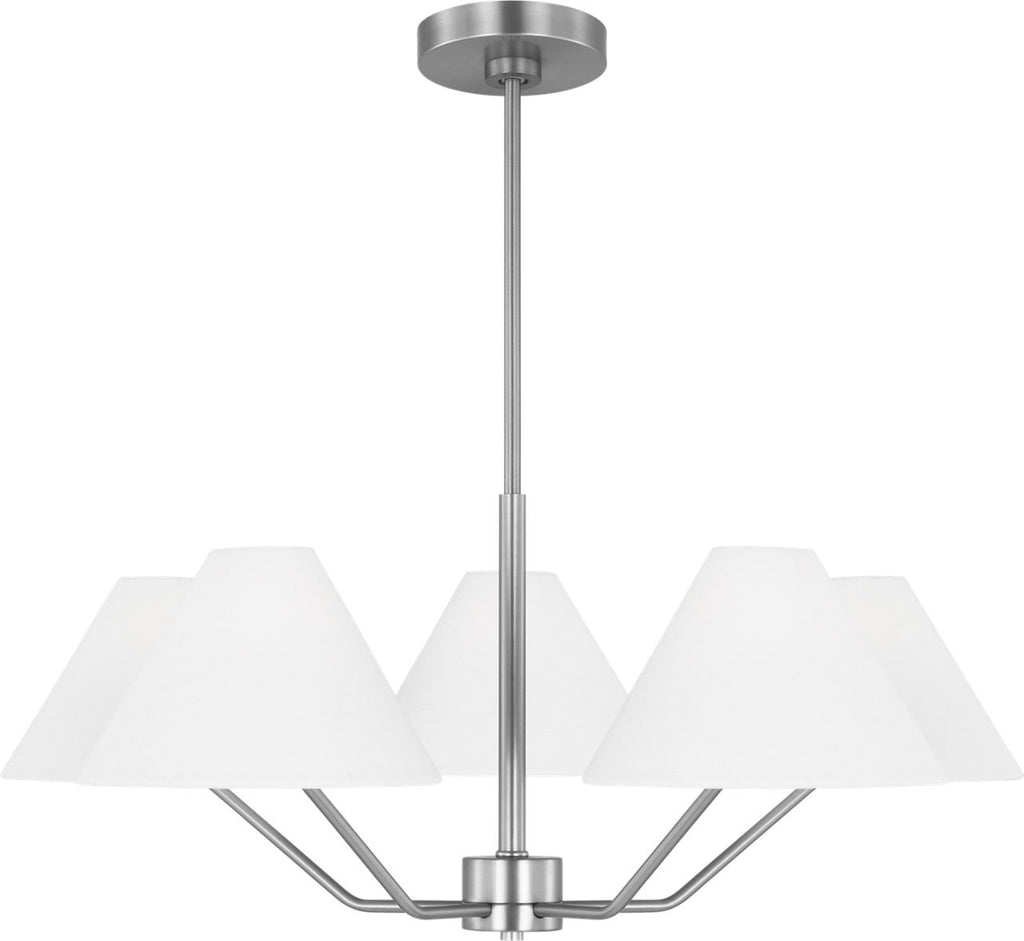 Burke Medium Chandelier Brushed Steel